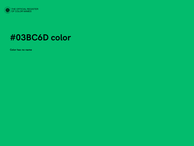 #03BC6D color image