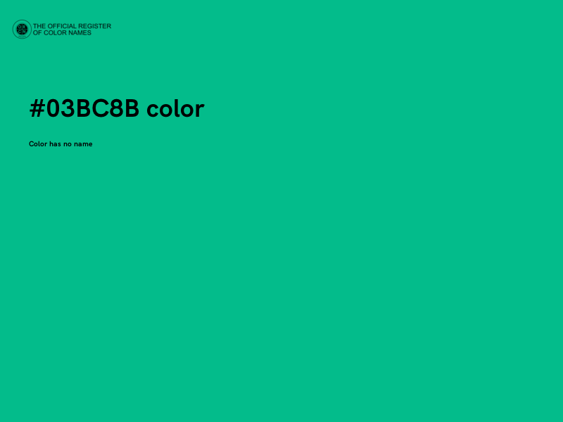 #03BC8B color image