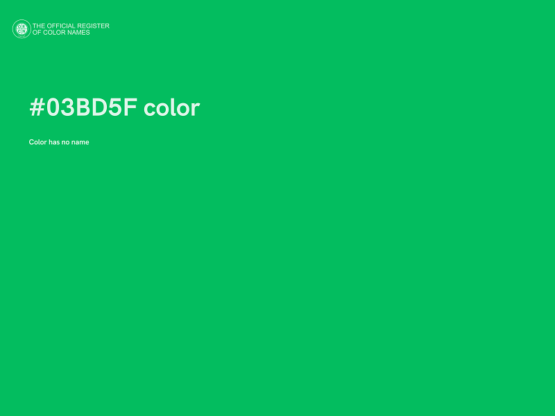 #03BD5F color image