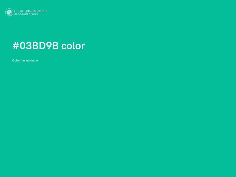 #03BD9B color image