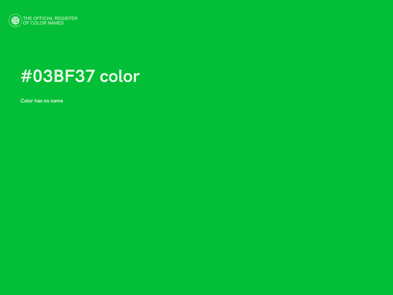 #03BF37 color image