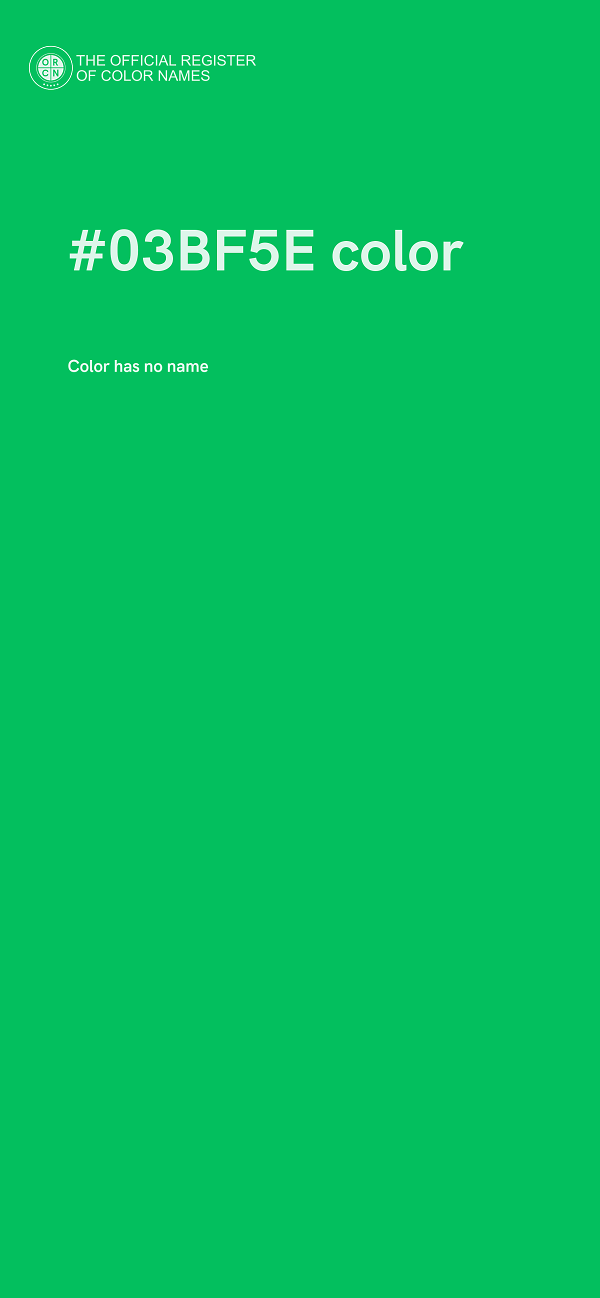 #03BF5E color image