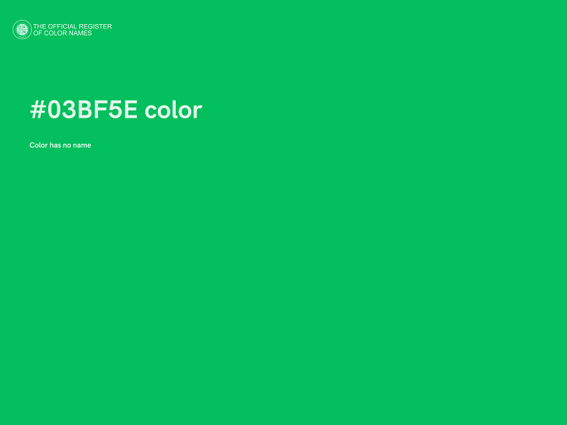 #03BF5E color image
