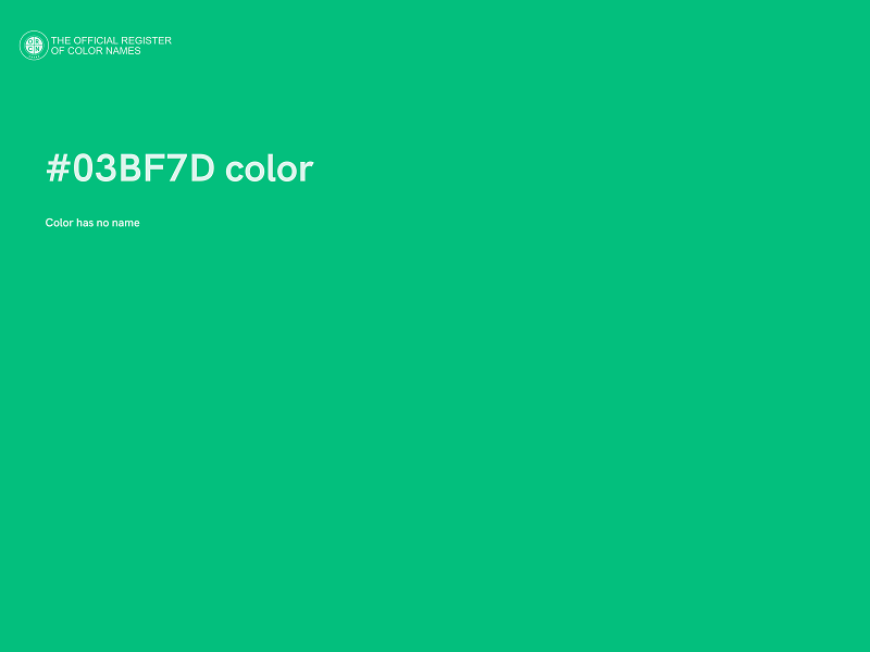 #03BF7D color image
