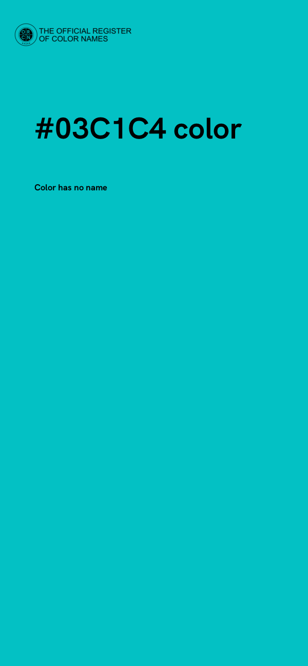 #03C1C4 color image
