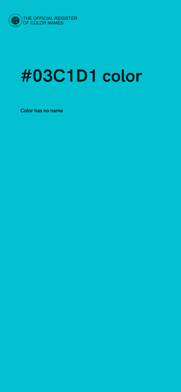 #03C1D1 color image