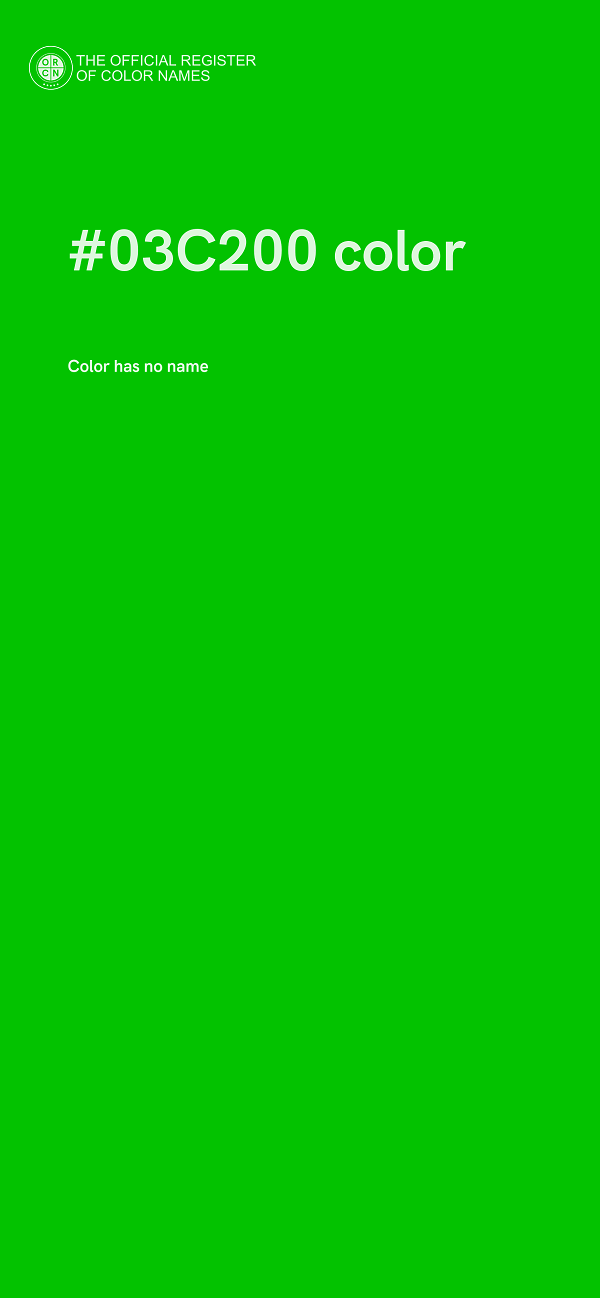 #03C200 color image