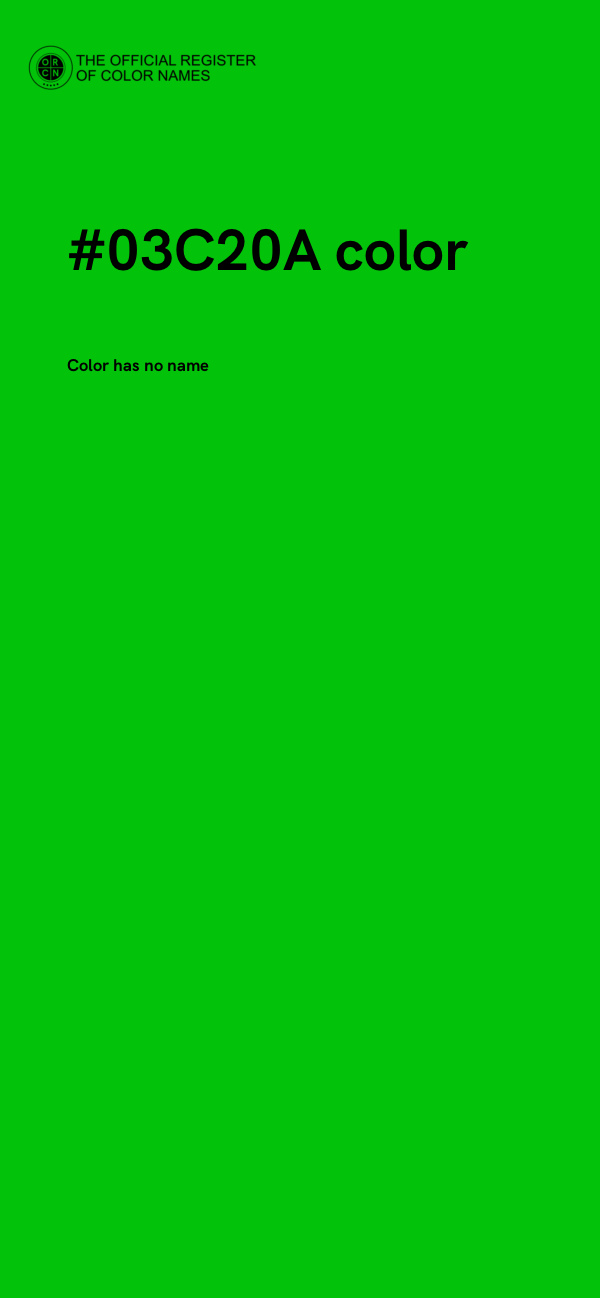 #03C20A color image