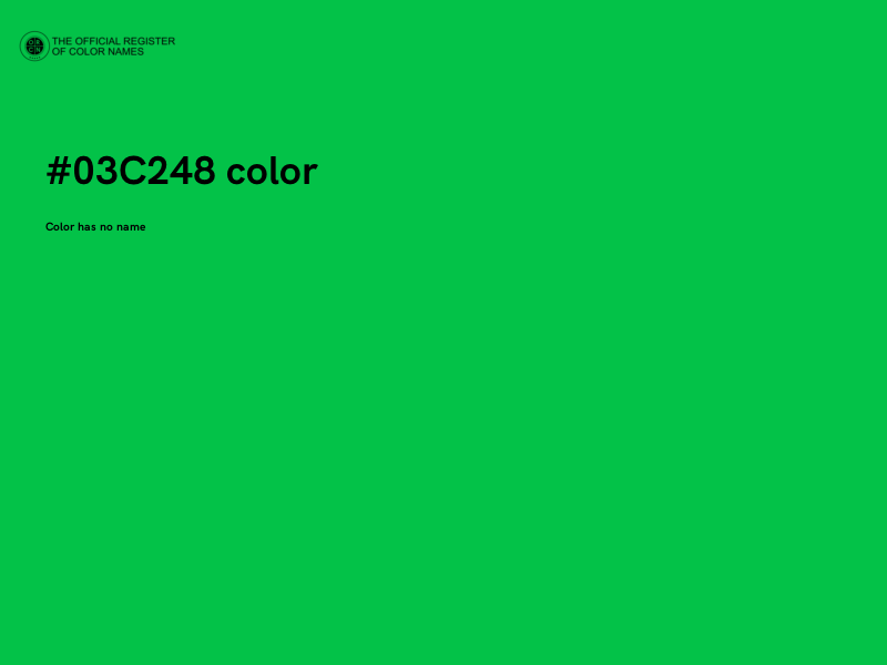 #03C248 color image