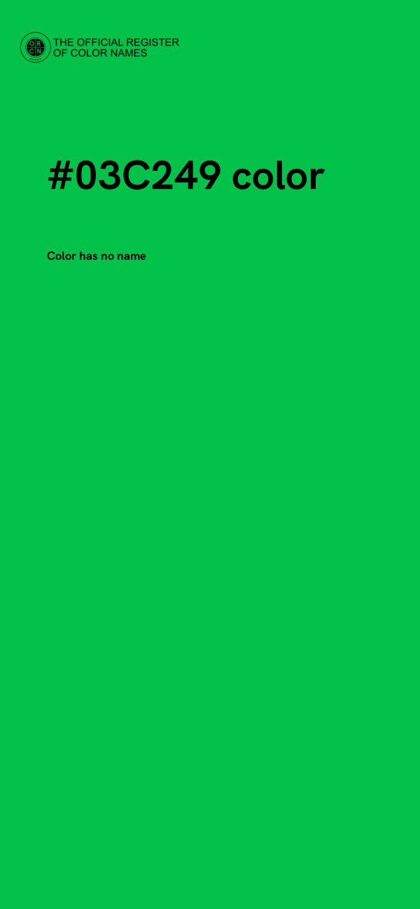 #03C249 color image