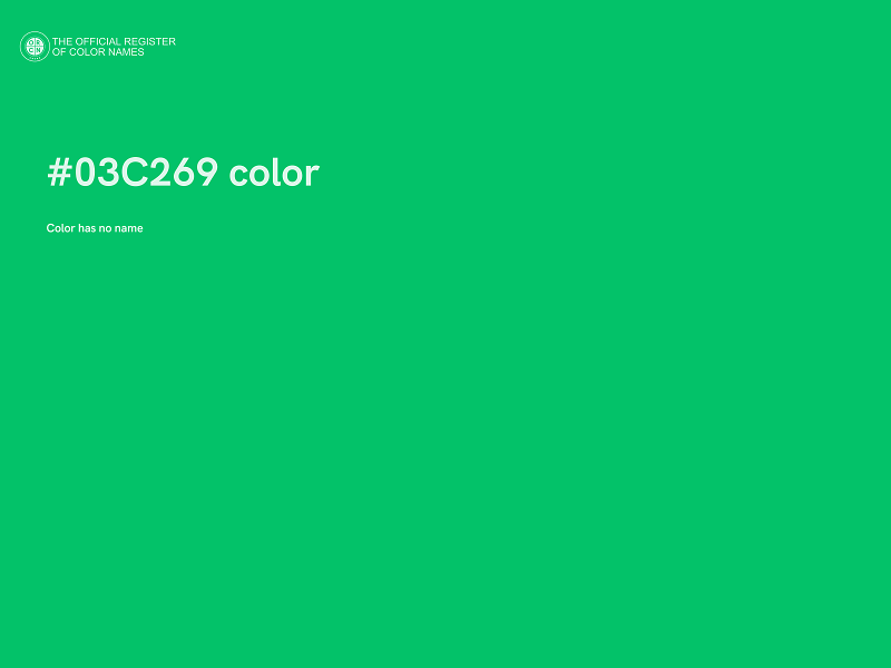 #03C269 color image