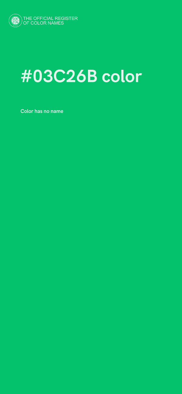 #03C26B color image
