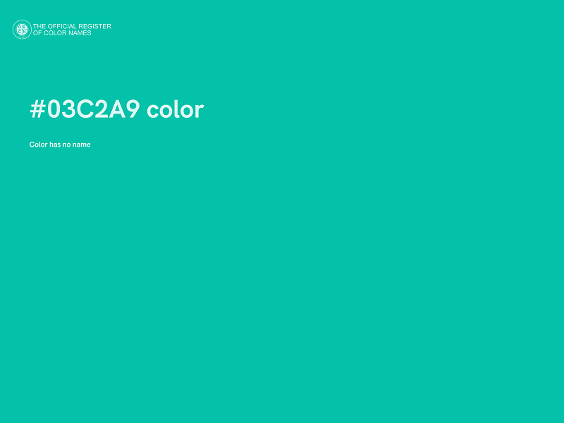 #03C2A9 color image
