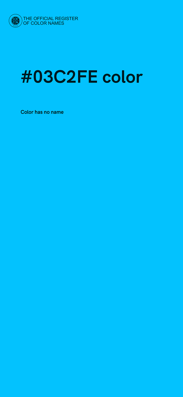 #03C2FE color image