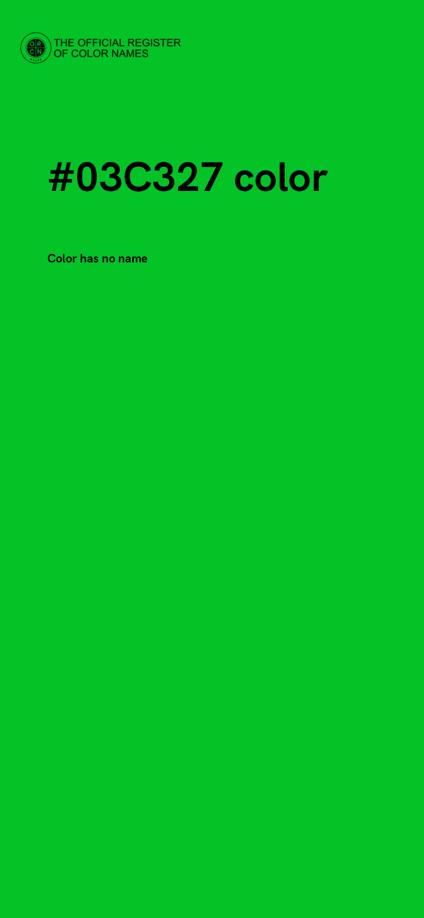 #03C327 color image