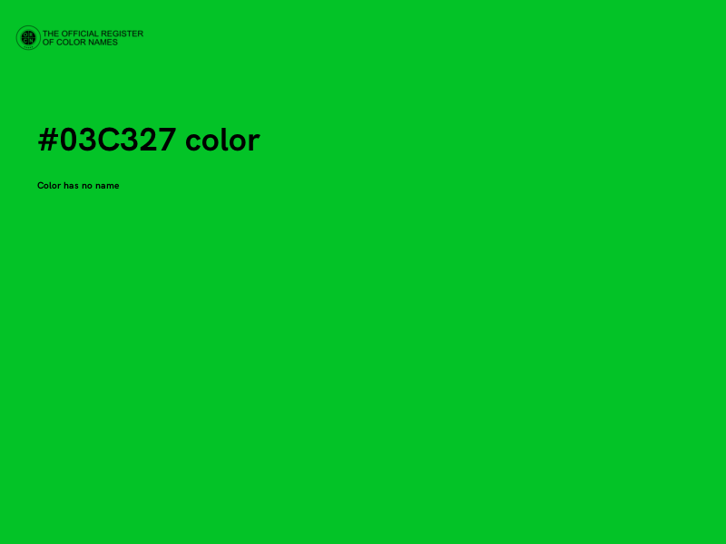 #03C327 color image