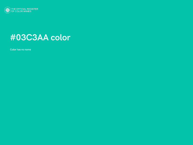 #03C3AA color image