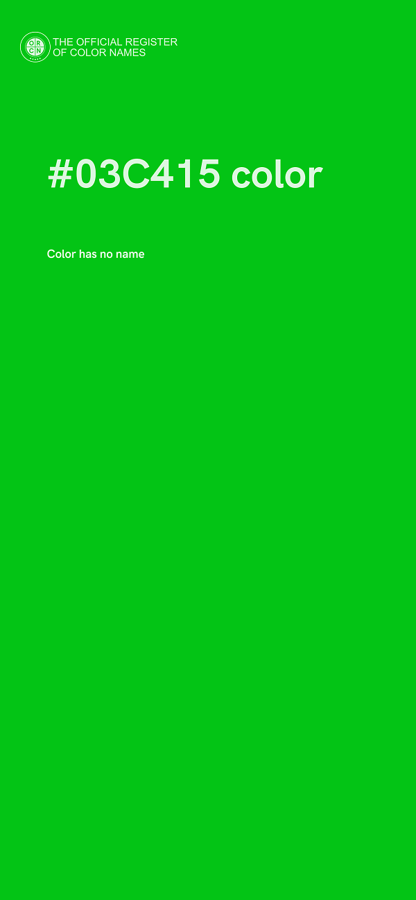 #03C415 color image