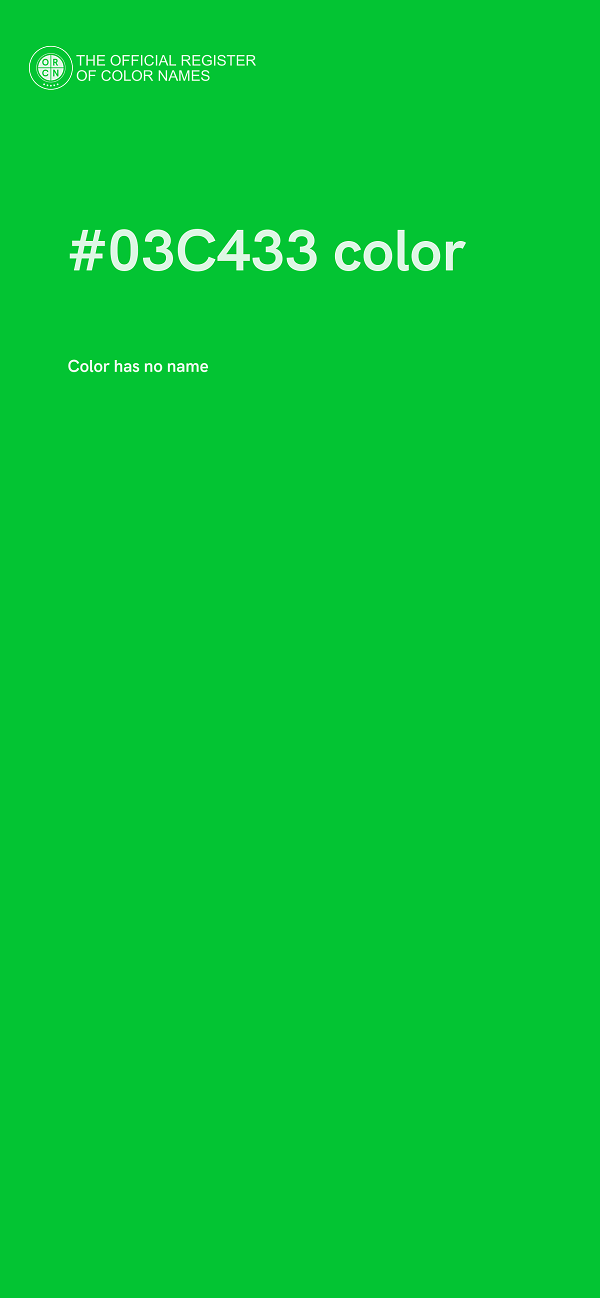 #03C433 color image