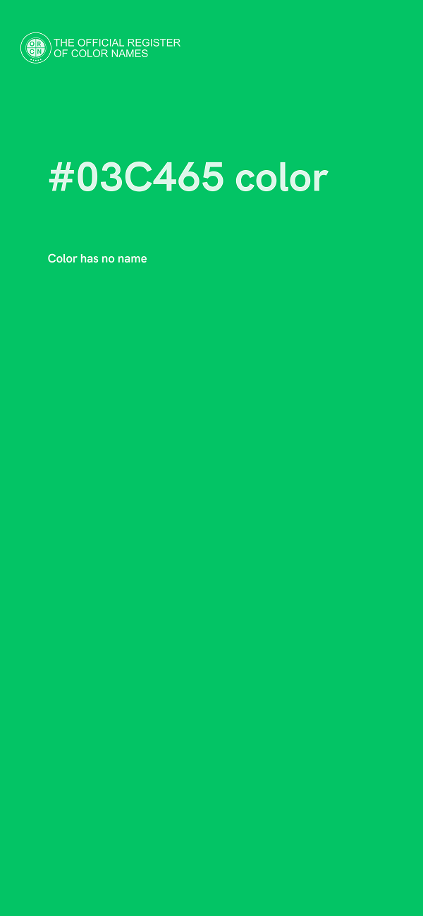 #03C465 color image
