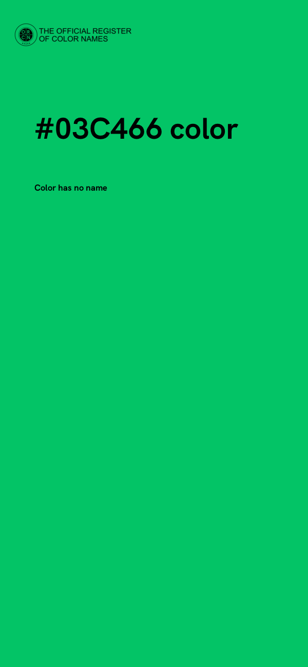 #03C466 color image