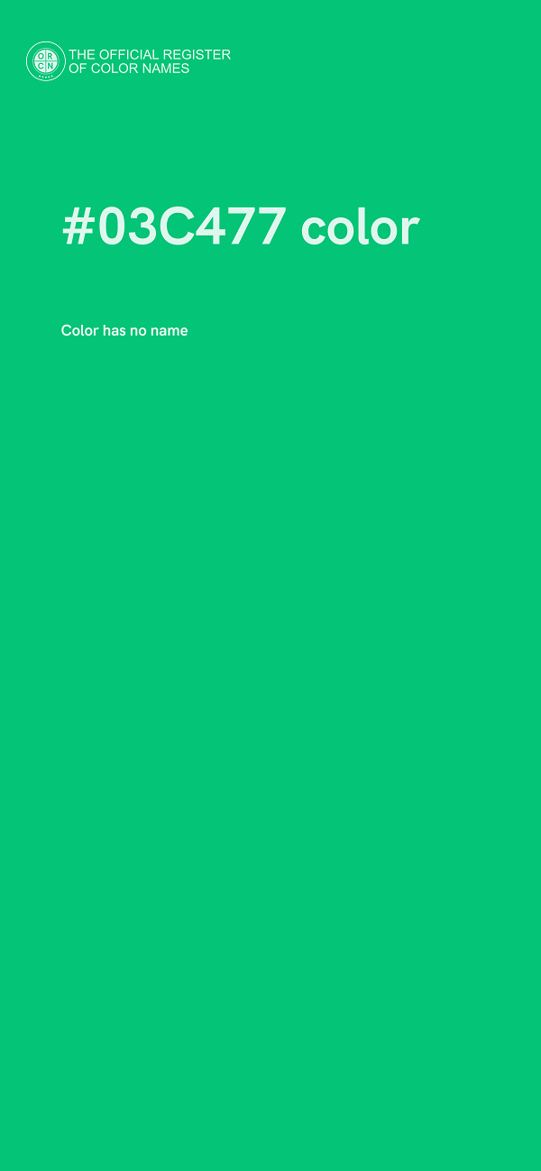 #03C477 color image