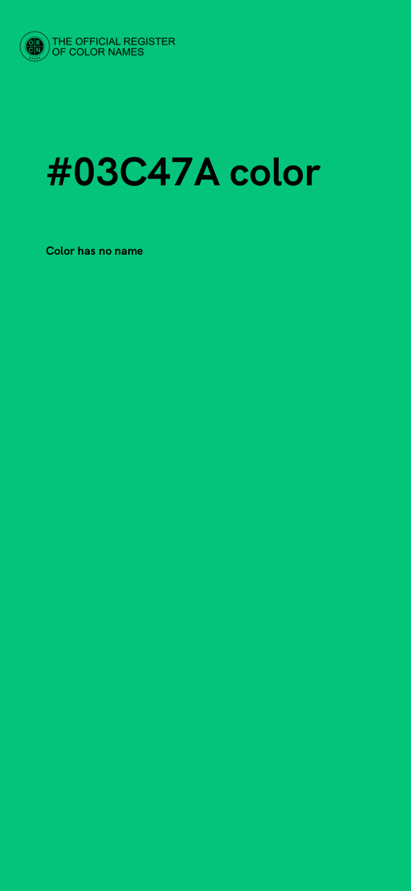 #03C47A color image