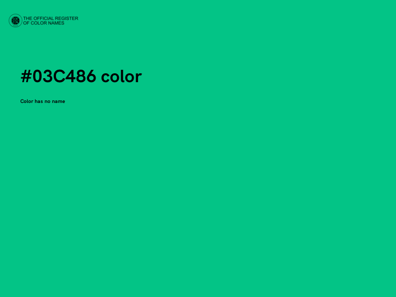 #03C486 color image