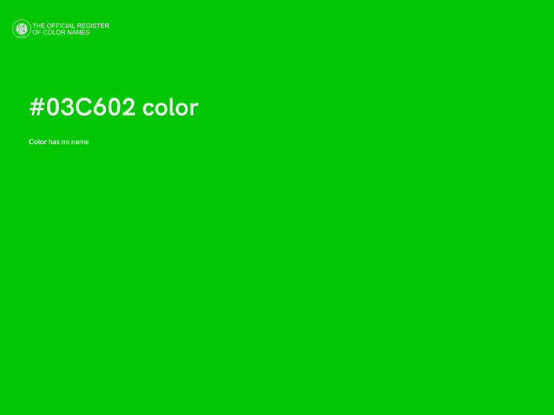#03C602 color image