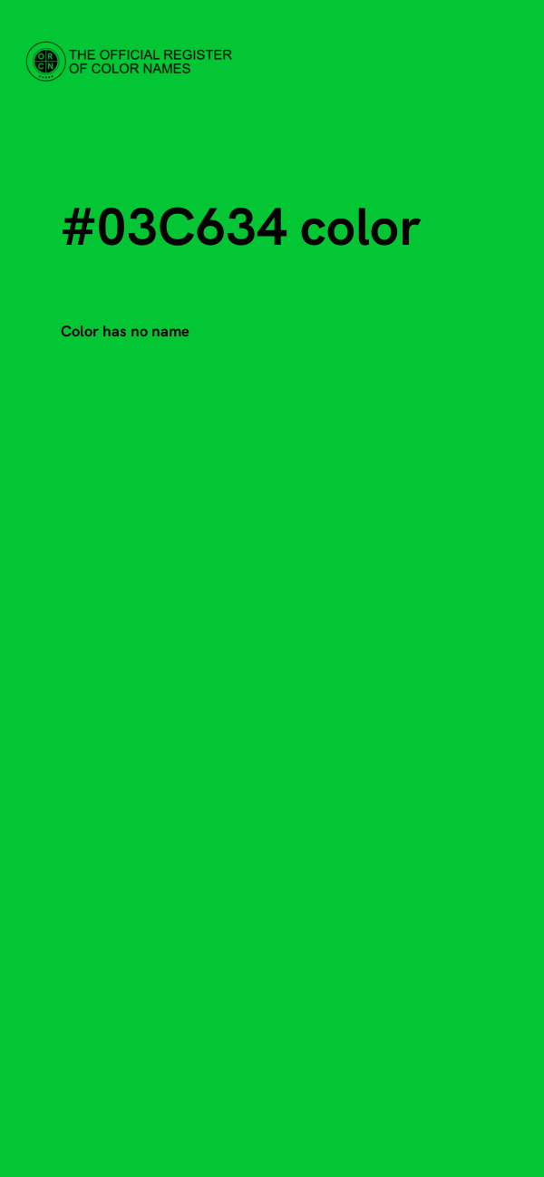 #03C634 color image