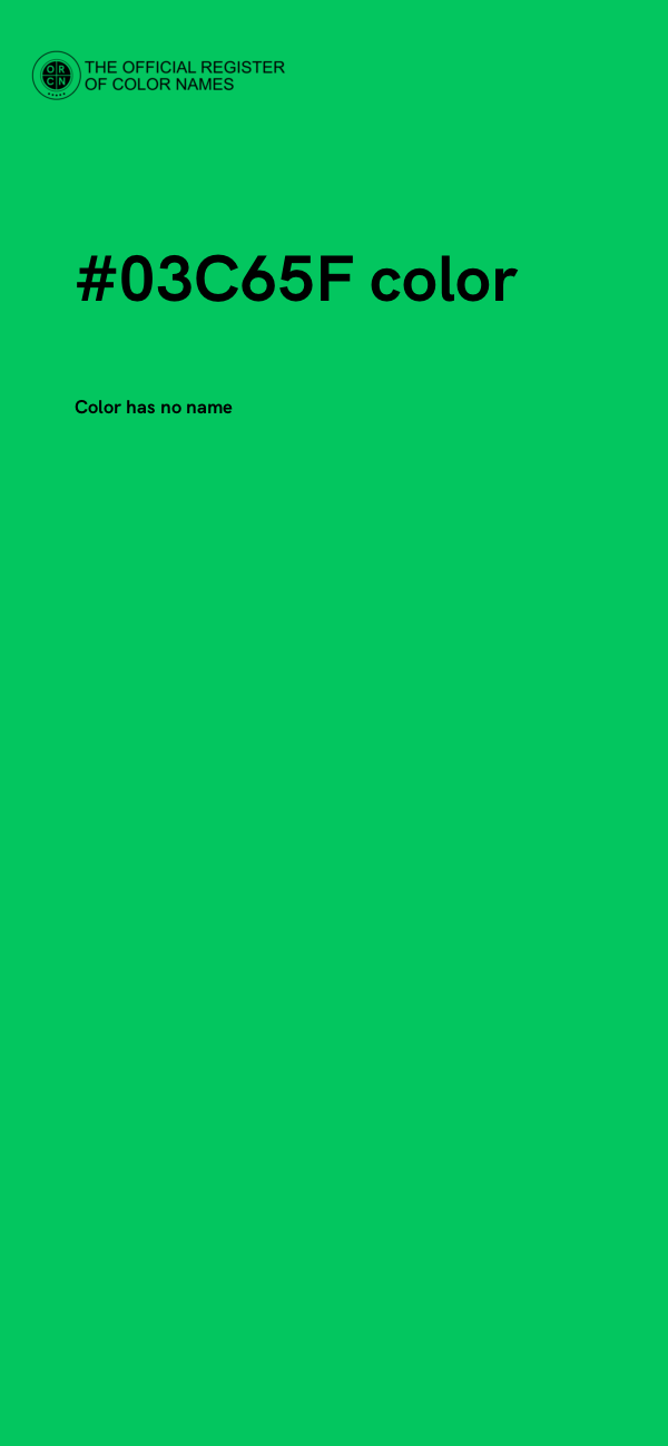#03C65F color image