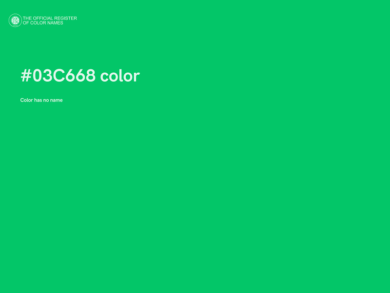 #03C668 color image