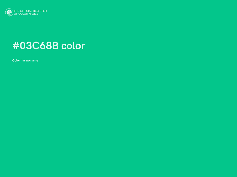 #03C68B color image