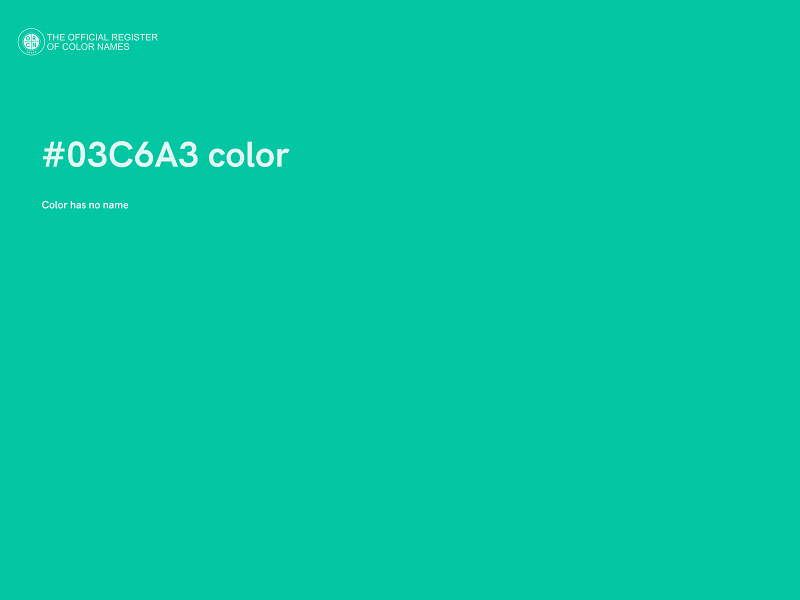 #03C6A3 color image