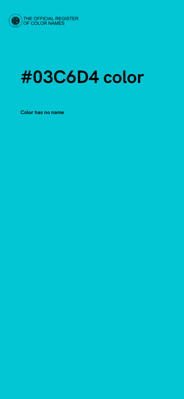 #03C6D4 color image