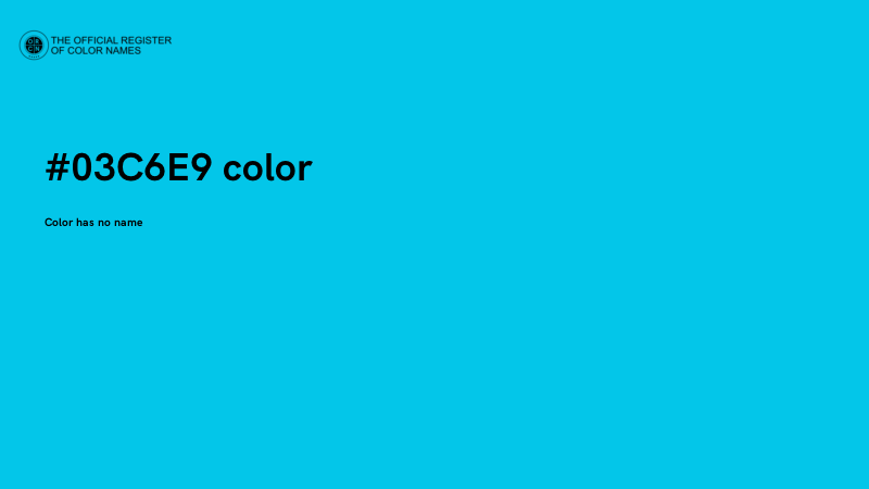 #03C6E9 color image