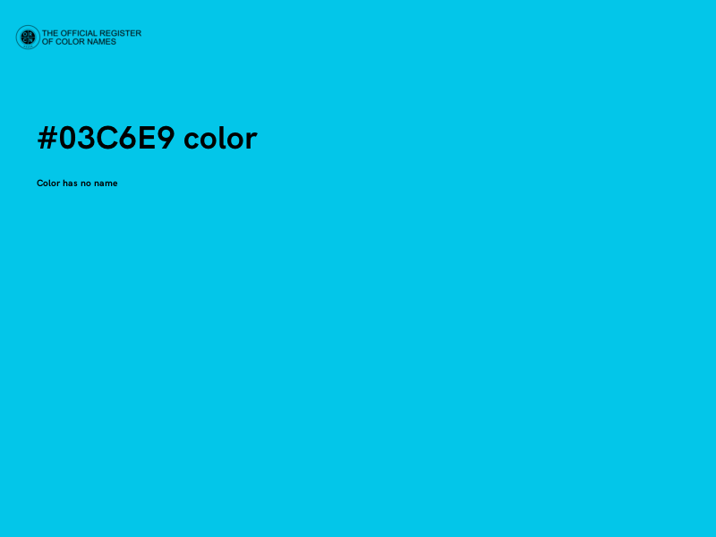 #03C6E9 color image
