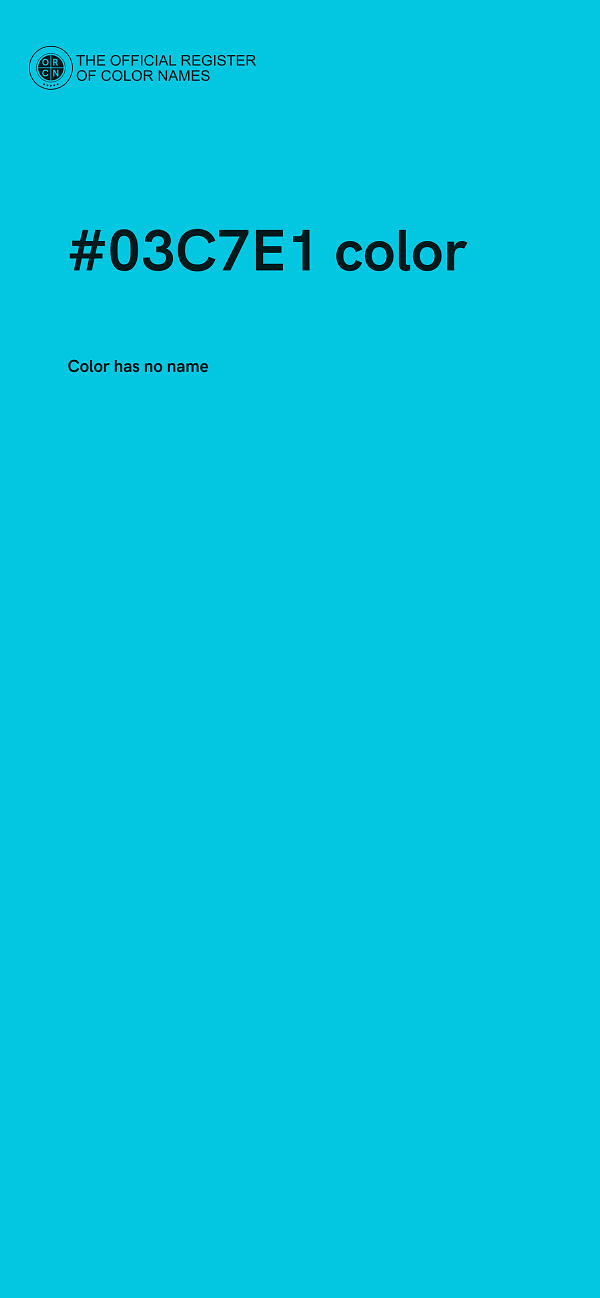 #03C7E1 color image