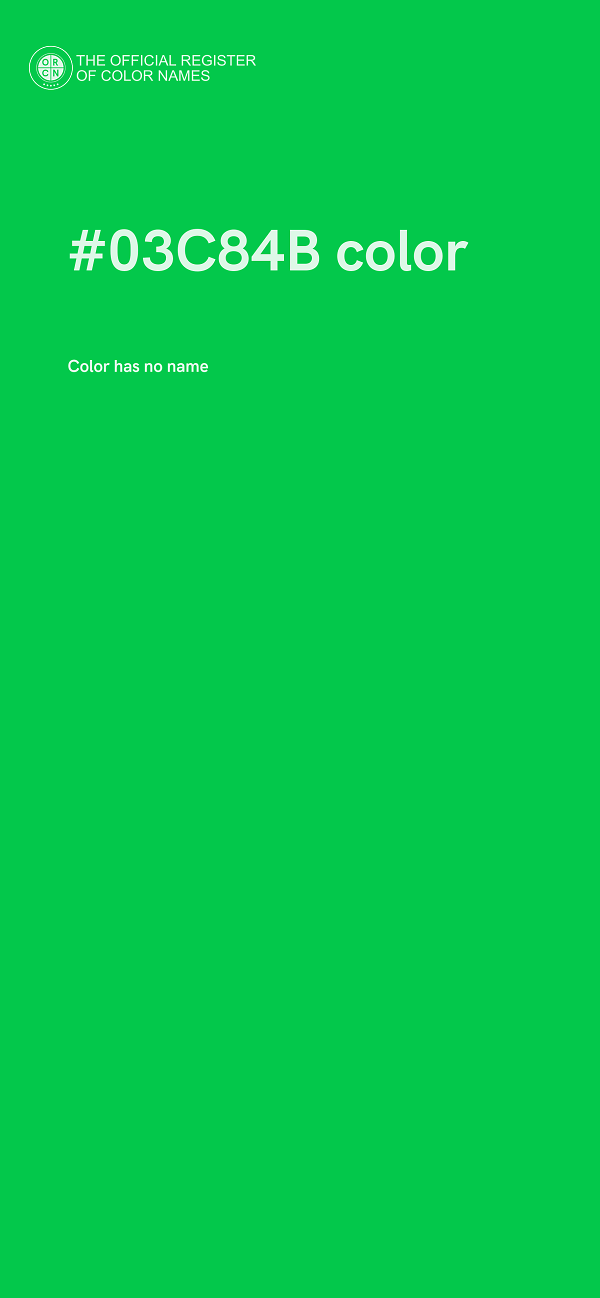 #03C84B color image