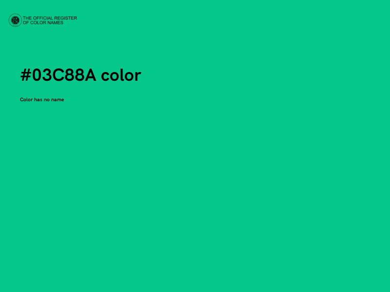 #03C88A color image