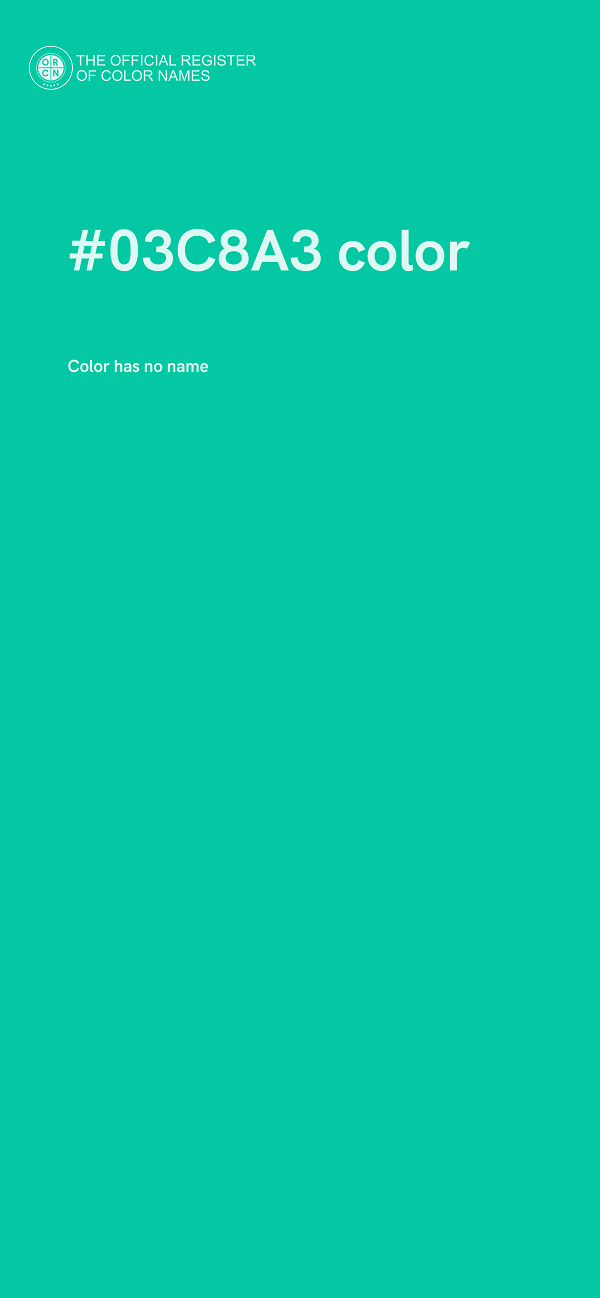 #03C8A3 color image