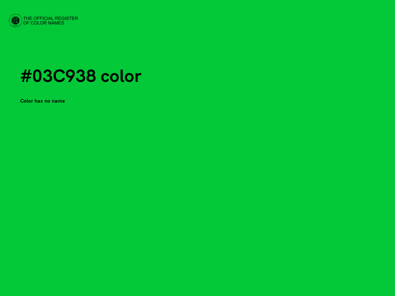 #03C938 color image