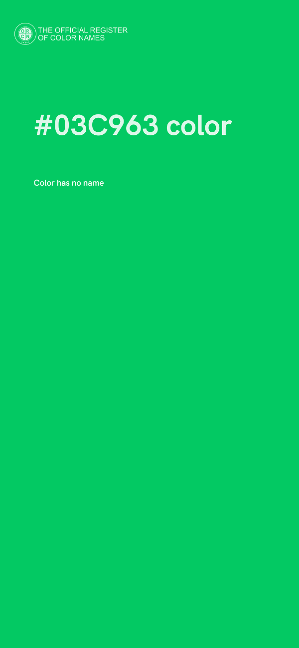 #03C963 color image