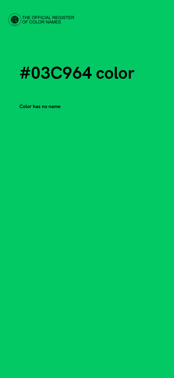 #03C964 color image