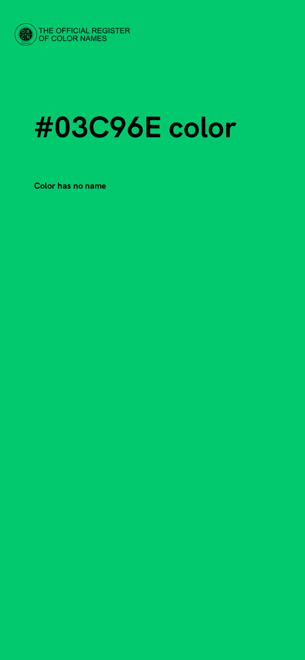 #03C96E color image