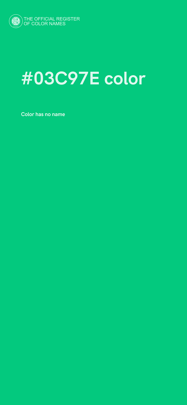 #03C97E color image