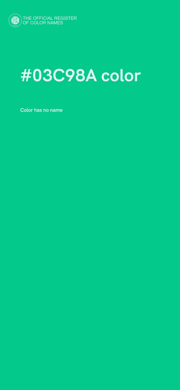 #03C98A color image