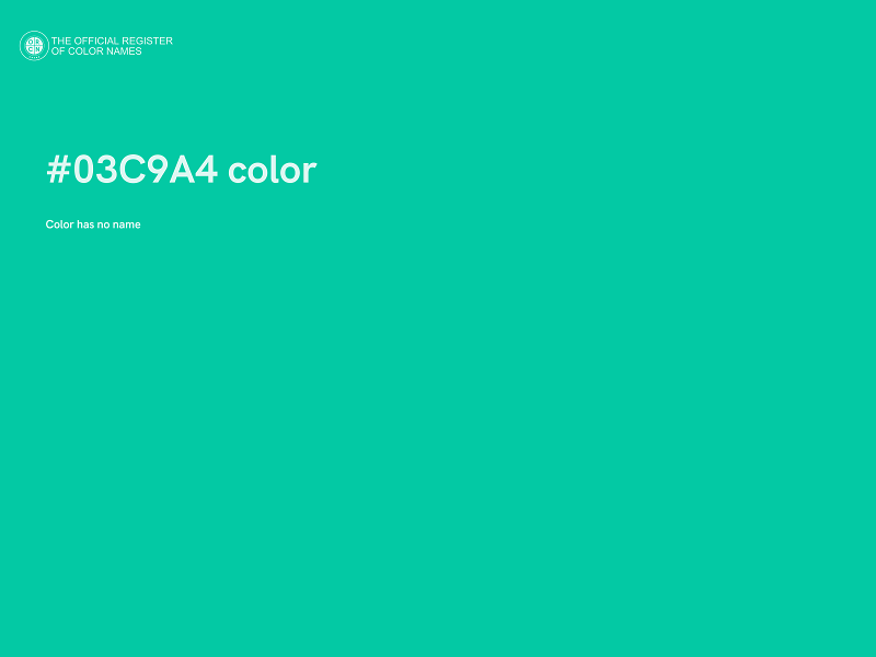 #03C9A4 color image