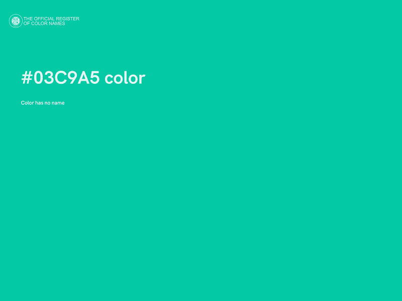 #03C9A5 color image