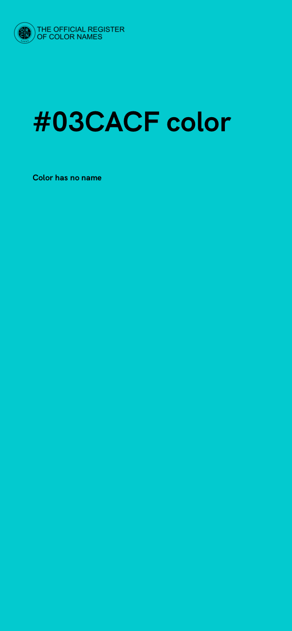 #03CACF color image